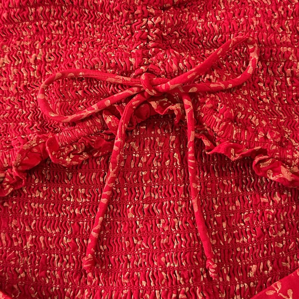 Shore Smocked Ruffle Hem Romper - Picture 4 of 10
